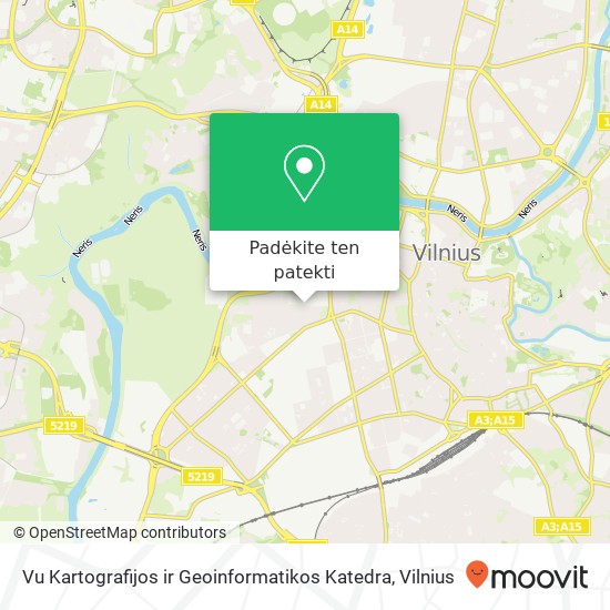 Vu Kartografijos ir Geoinformatikos Katedra žemėlapis