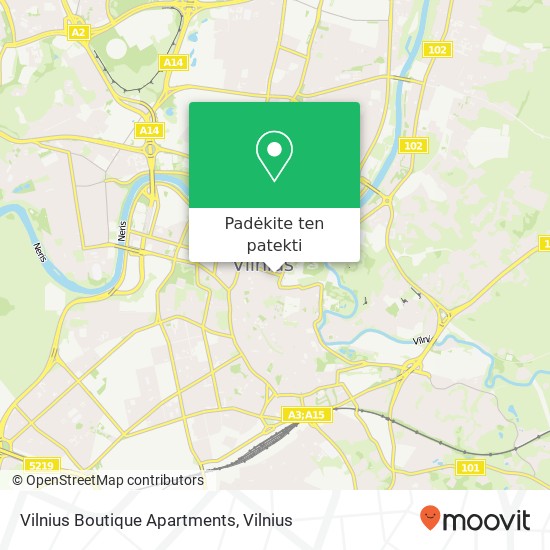 Vilnius Boutique Apartments žemėlapis