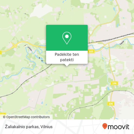 Žaliakalnio parkas žemėlapis