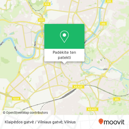Klaipėdos gatvė / Vilniaus gatvė žemėlapis