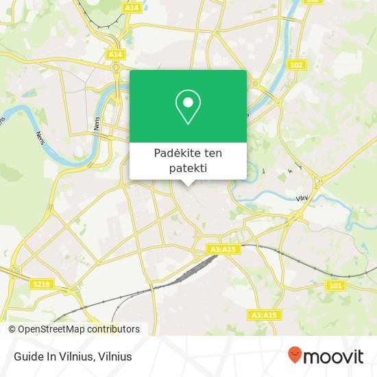 Guide In Vilnius žemėlapis
