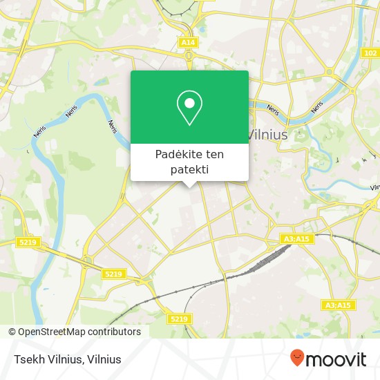 Tsekh Vilnius žemėlapis