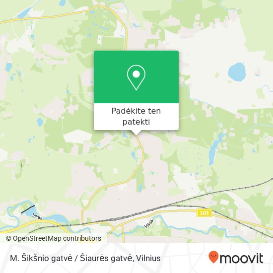 M. Šikšnio gatvė / Šiaurės gatvė žemėlapis