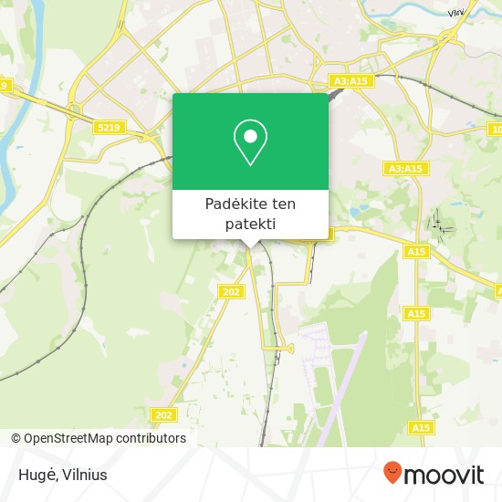 Hugė, Dariaus ir Girėno gatvė 36 02189 Vilnius žemėlapis