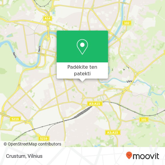 Crustum, Vokiečių gatvė 18a 01130 Vilnius žemėlapis