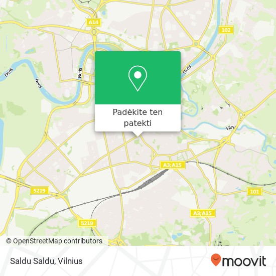 Saldu Saldu, Vingrių gatvė 23 01309 Vilnius žemėlapis
