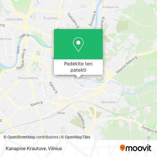 Kanapine Krautuve žemėlapis