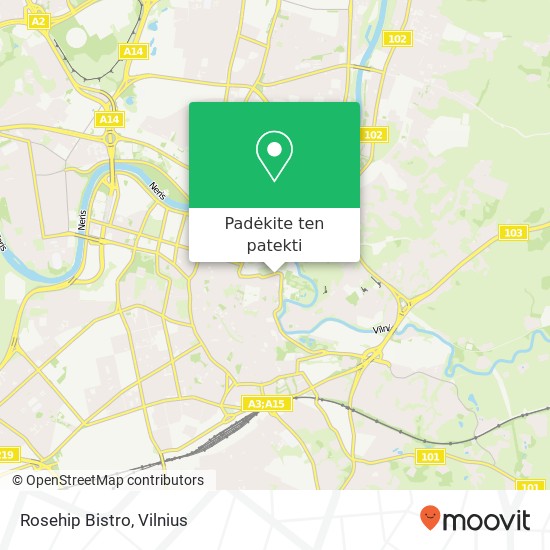 Rosehip Bistro, B. Radvilaitės gatvė 7 01124 Vilnius žemėlapis