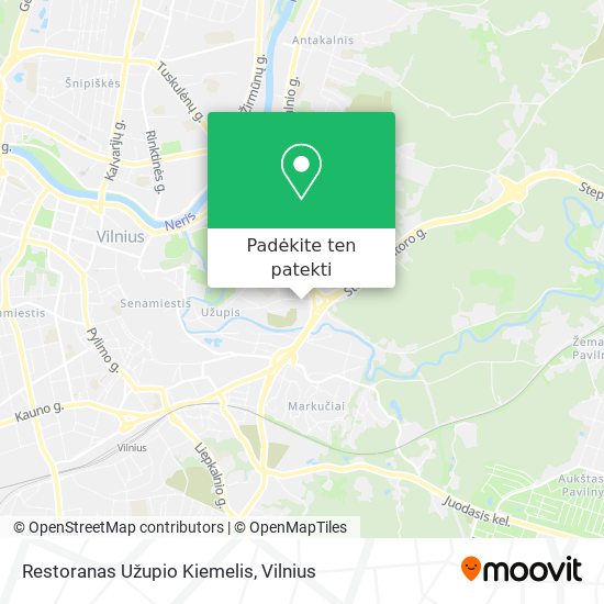 Restoranas Užupio Kiemelis žemėlapis