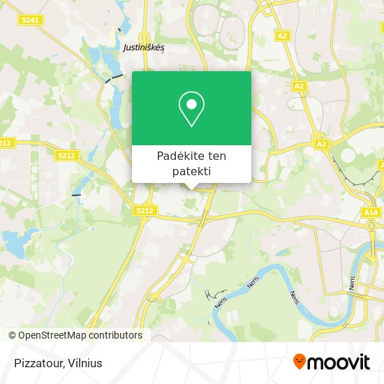 Pizzatour žemėlapis