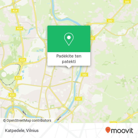 Katpedele, 08221 Vilnius žemėlapis