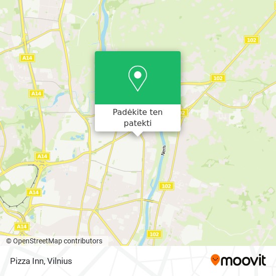 Pizza Inn žemėlapis