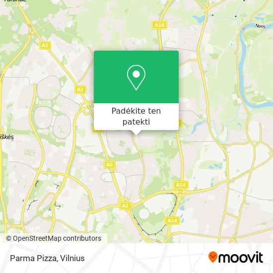 Parma Pizza žemėlapis