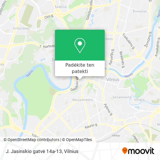 J. Jasinskio gatvė 14a-13 žemėlapis