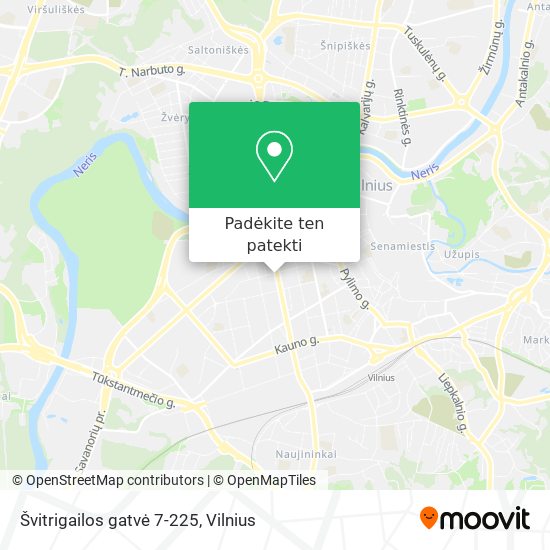Švitrigailos gatvė 7-225 žemėlapis
