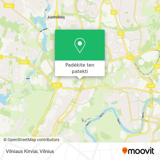 Vilniaus Kirviai žemėlapis