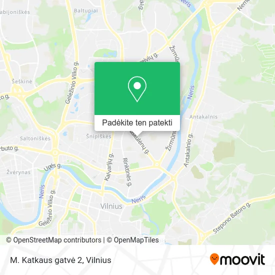 M. Katkaus gatvė 2 žemėlapis