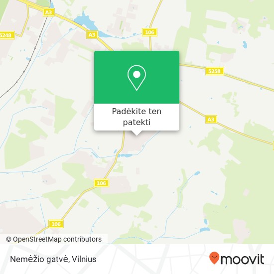 Nemėžio gatvė žemėlapis