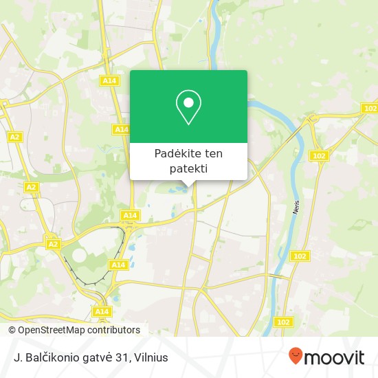 J. Balčikonio gatvė 31 žemėlapis