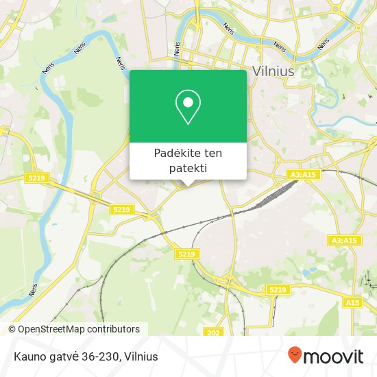 Kauno gatvė 36-230 žemėlapis