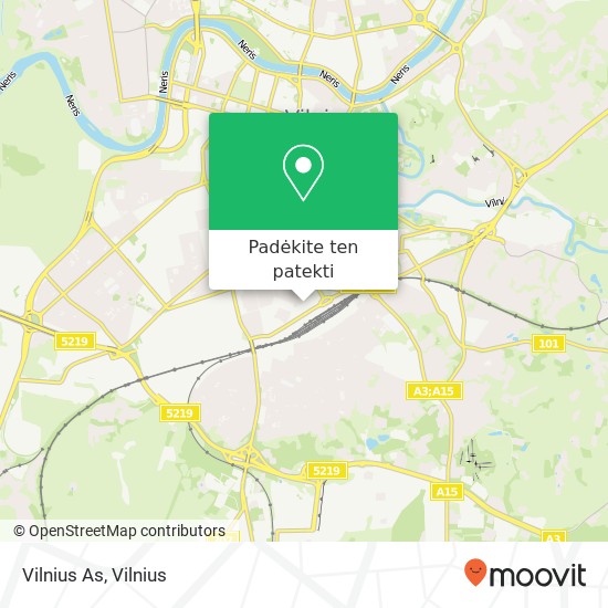 Vilnius As žemėlapis