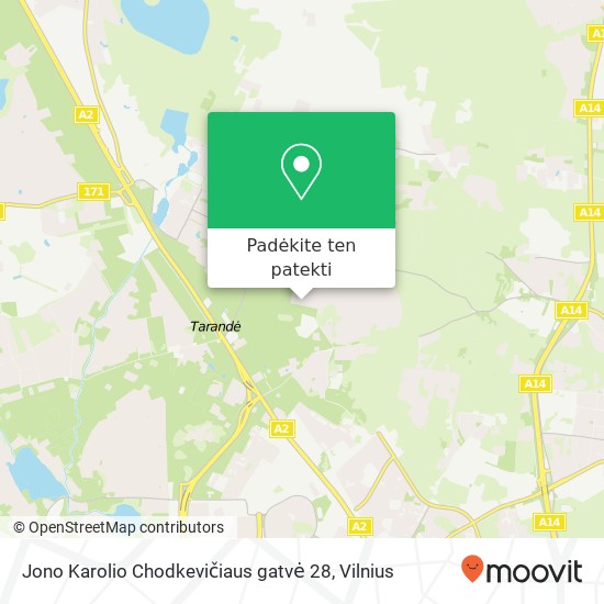 Jono Karolio Chodkevičiaus gatvė 28 žemėlapis