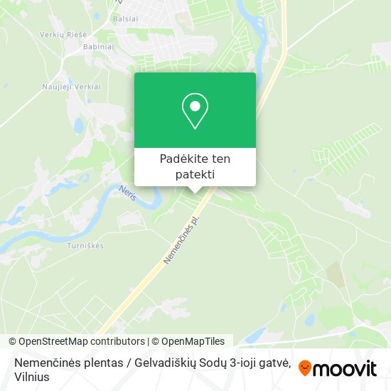 Nemenčinės plentas / Gelvadiškių Sodų 3-ioji gatvė žemėlapis