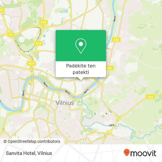 Sanvita Hotel žemėlapis