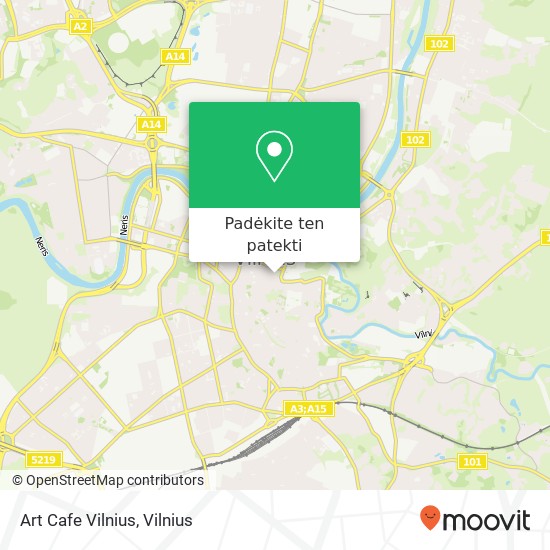 Art Cafe Vilnius žemėlapis