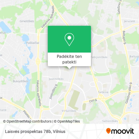 Laisvės prospektas 78b žemėlapis