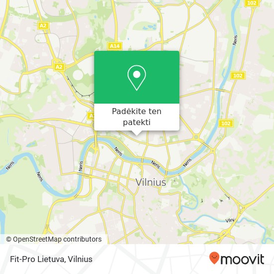 Fit-Pro Lietuva žemėlapis