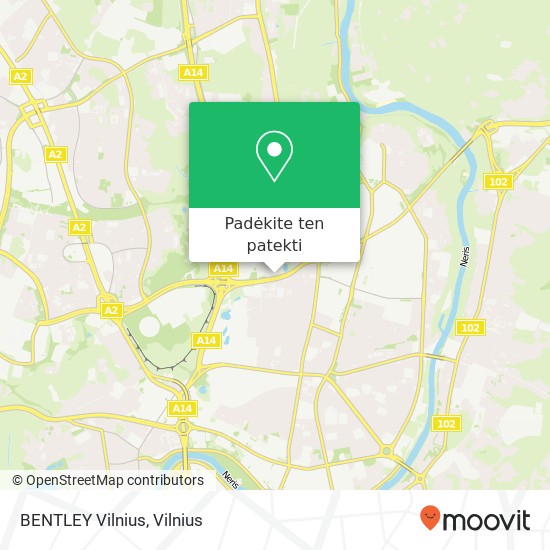 BENTLEY Vilnius žemėlapis