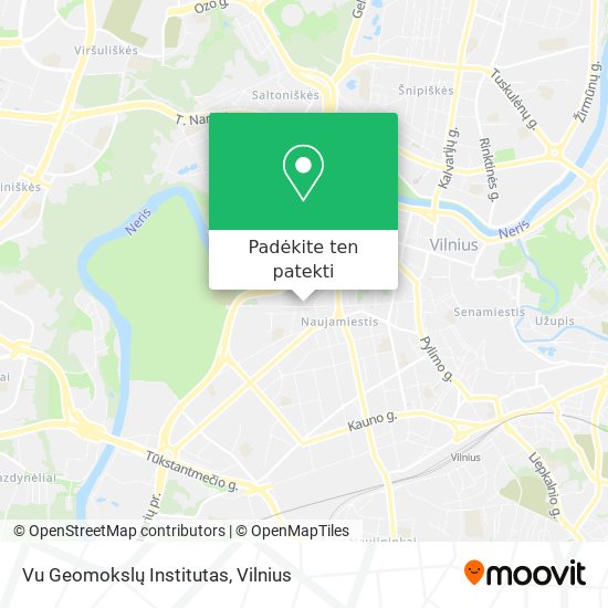 Vu Geomokslų Institutas žemėlapis