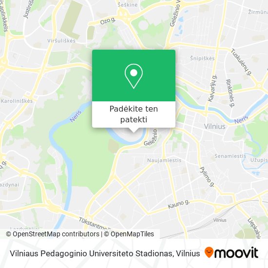 Vilniaus Pedagoginio Universiteto Stadionas žemėlapis
