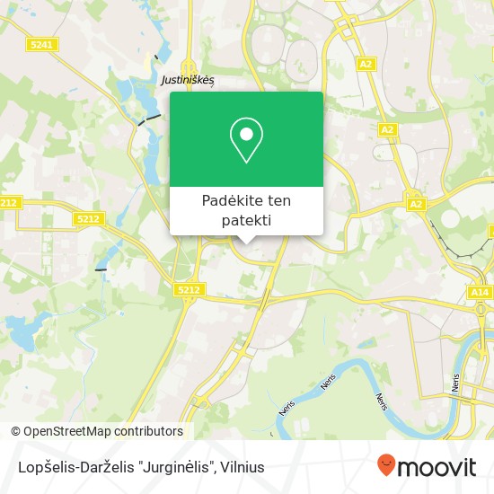 Lopšelis-Darželis "Jurginėlis" žemėlapis