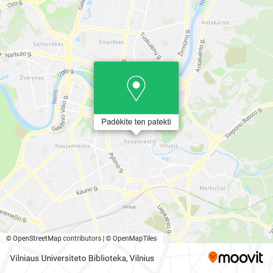Vilniaus Universiteto Biblioteka žemėlapis