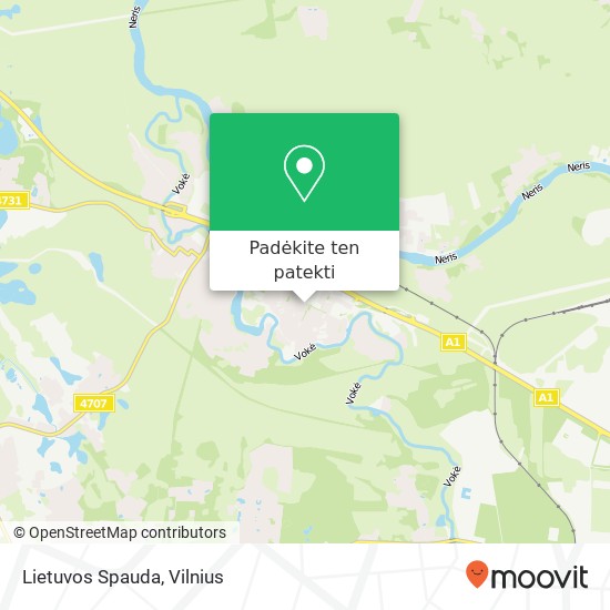 Lietuvos Spauda žemėlapis