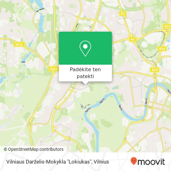 Vilniaus Darželis-Mokykla "Lokiukas" žemėlapis