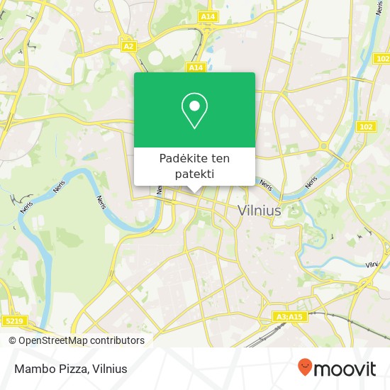 Mambo Pizza žemėlapis