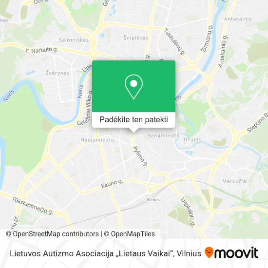 Lietuvos Autizmo Asociacija „Lietaus Vaikai“ žemėlapis