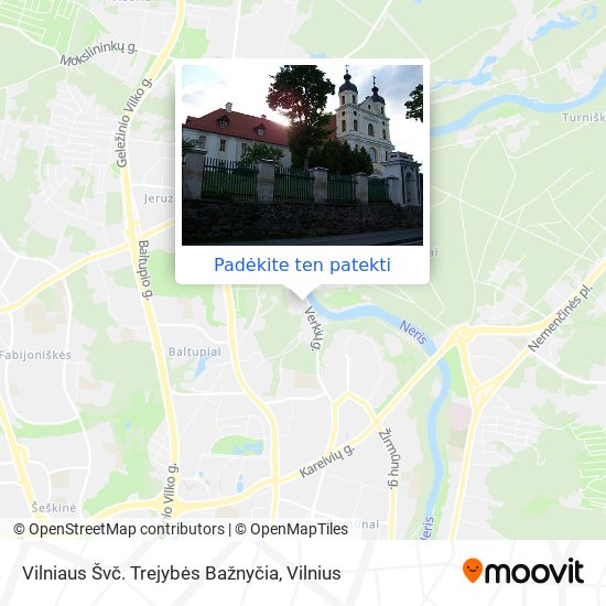 Vilniaus Švč. Trejybės Bažnyčia žemėlapis