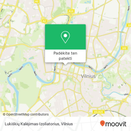 Lukiškių Kalėjimas-Izoliatorius žemėlapis