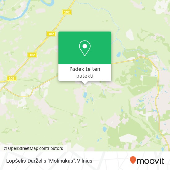 Lopšelis-Darželis "Molinukas" žemėlapis