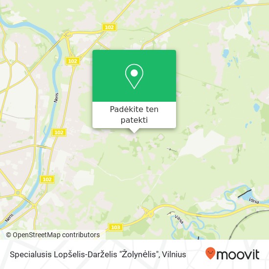 Specialusis Lopšelis-Darželis "Žolynėlis" žemėlapis