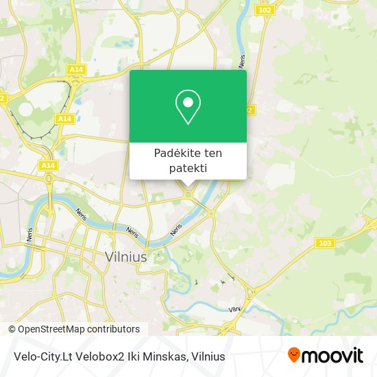 Velo-City.Lt Velobox2 Iki Minskas žemėlapis