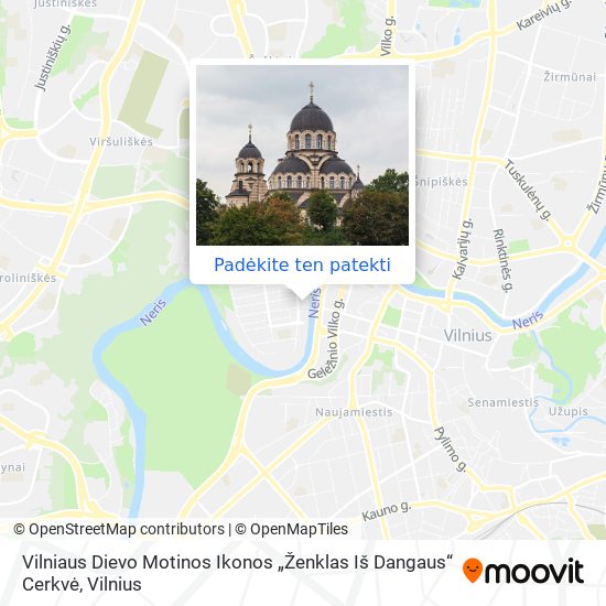Vilniaus Dievo Motinos Ikonos „Ženklas Iš Dangaus“ Cerkvė žemėlapis