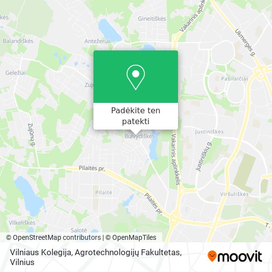 Vilniaus Kolegija, Agrotechnologijų Fakultetas žemėlapis