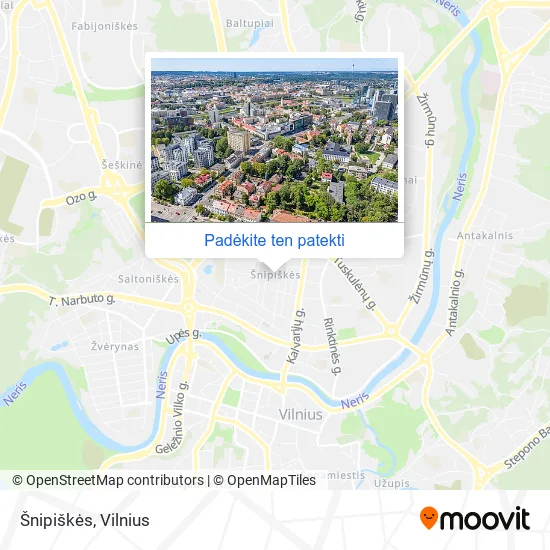 Šnipiškės žemėlapis