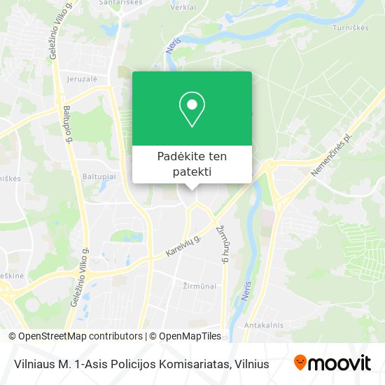 Vilniaus M. 1-Asis Policijos Komisariatas žemėlapis