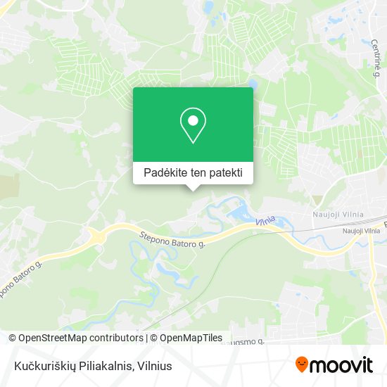 Kučkuriškių Piliakalnis žemėlapis